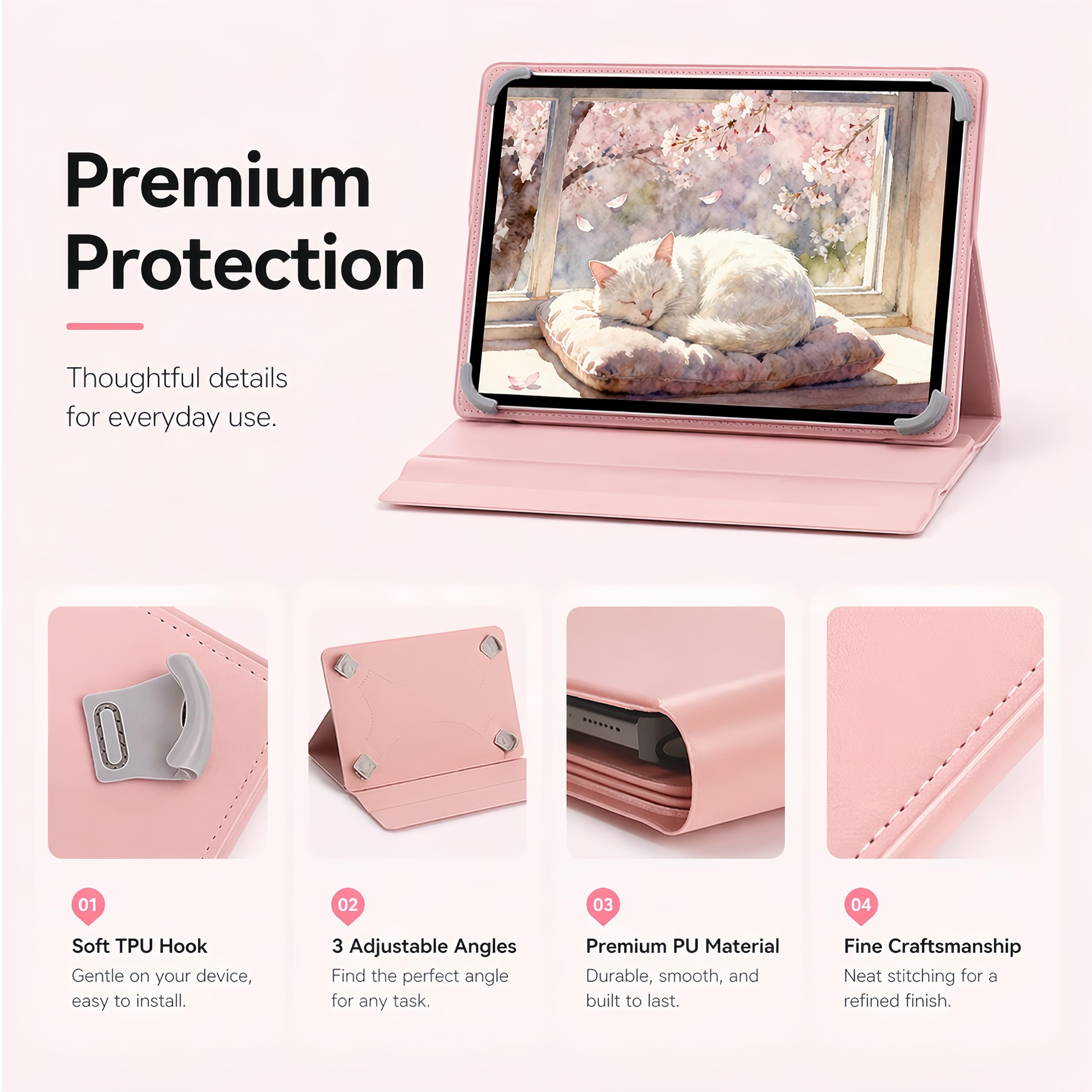 Amazon.co.jp: POPUX Tab A9 Pro+/QunyiCO M10 タブレットケース
